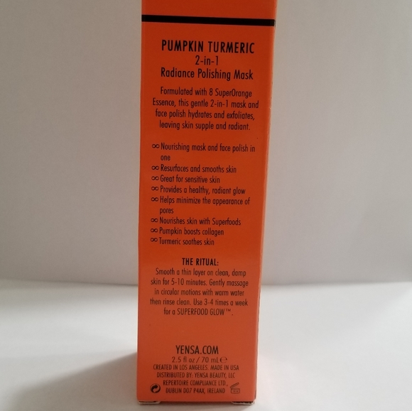 Yensa Pumpkin Turmeric Mask New & Full Size - Picture 4 of 5